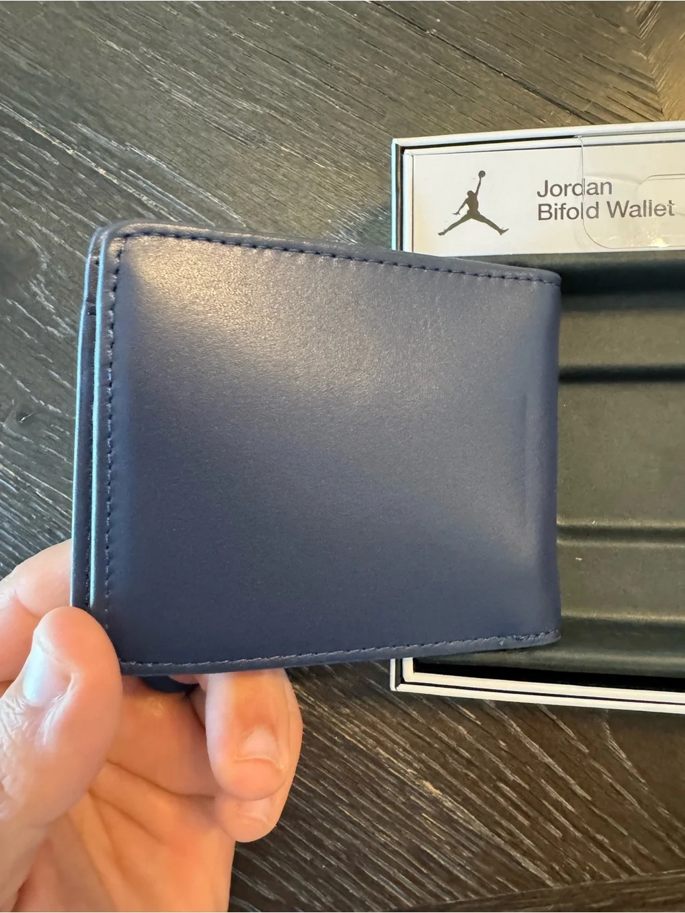 Nike Air Jordan Jumpman 23 Bifold Wallet Midnight Navy Blue NWT MA0819-U90